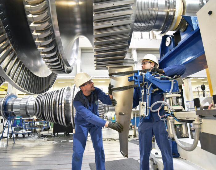 Montage Gasturbine